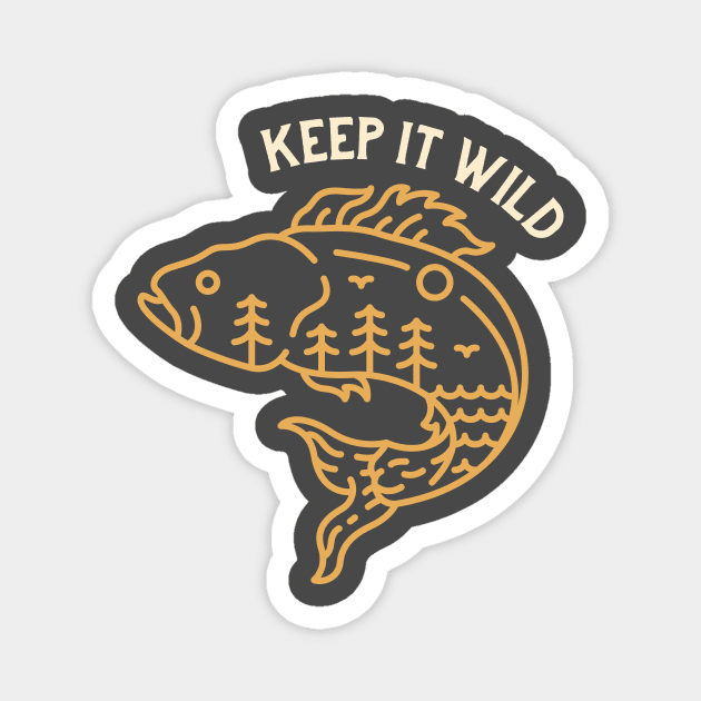 Keep It Wild Magnet by VEKTORKITA