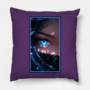 Anime Girl Eye | Quality Anime Artwork | Anime Aesthetic | Manga Anime Art Pillow