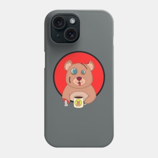 Coffee Zombie Bear Phone Case