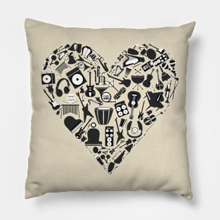 I HEART MUSIC Pillow