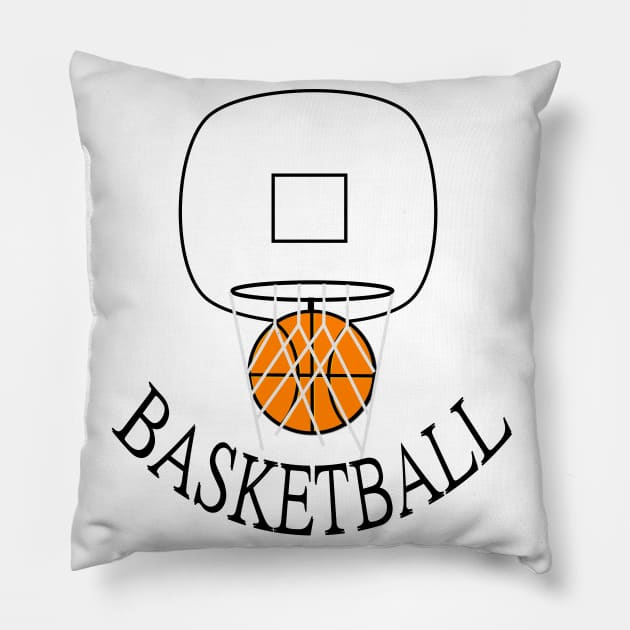 Basketball t-shirt Pillow by stof beauty