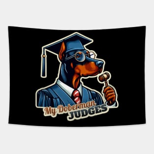 Judge Doberman Tapestry