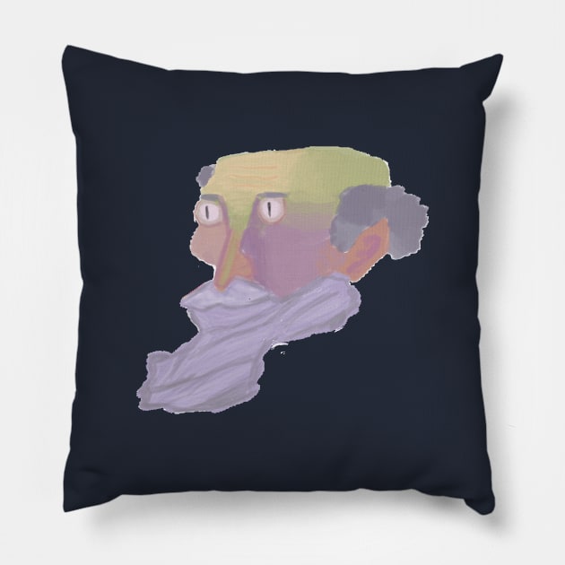 old man with beard Pillow by Medcomix