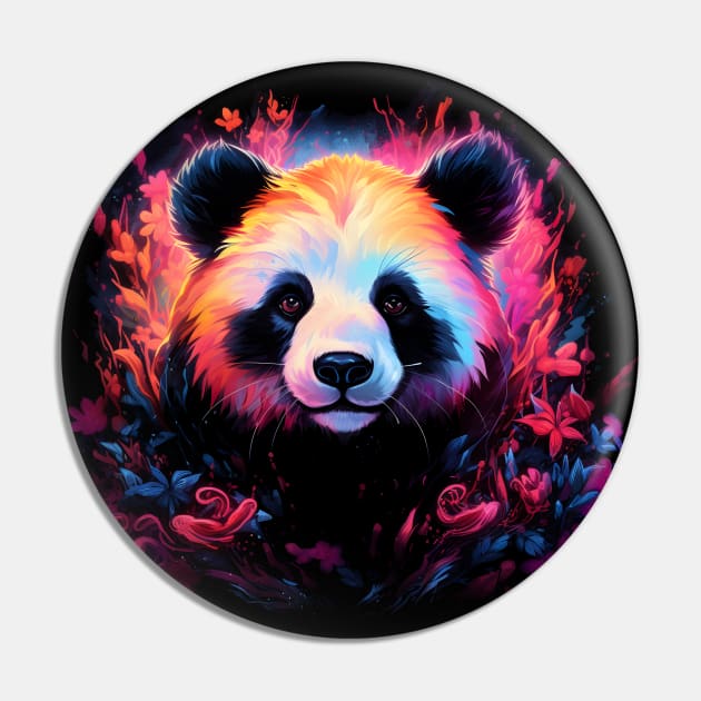 Neon Panda #2 Pin by Everythingiscute