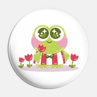 Kawaii Anime Frog Art Pin