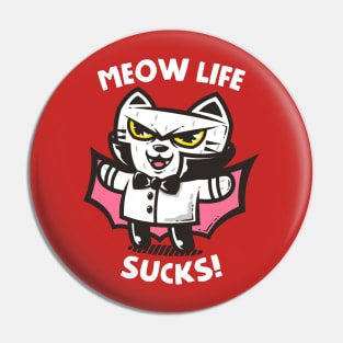 Cat Dracula Pin