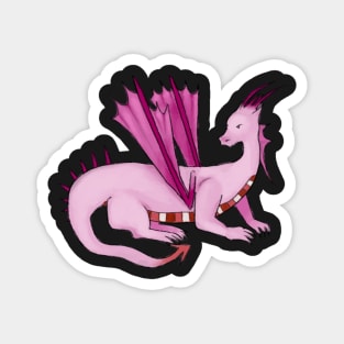 Pink Dragon Magnet