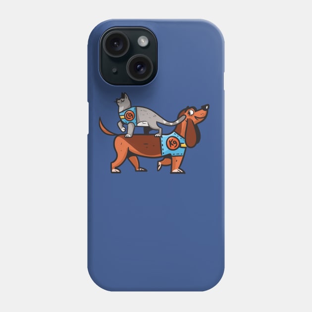 CatNine Sausage Phone Case by Komigato