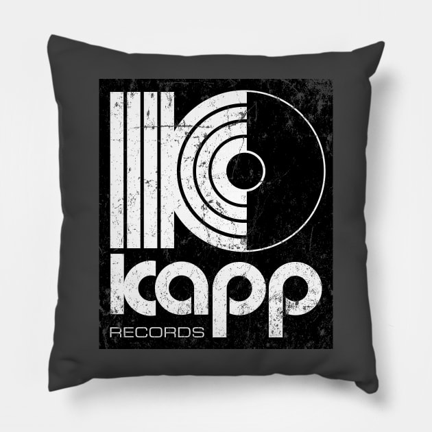 Kapp Records Pillow by MindsparkCreative