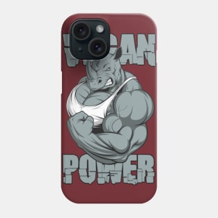 Vegan Power Rhino Phone Case
