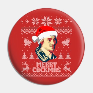 John Hancock Merry Cockmas Pin