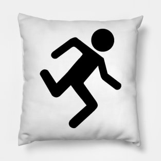 Portal guy black Pillow