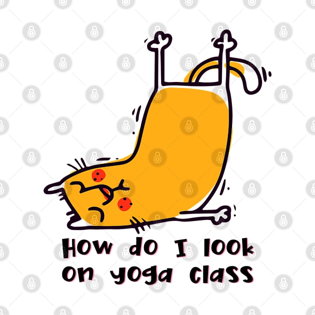 How do I look on yoga class funny yoga and cat drawing by Red Yoga