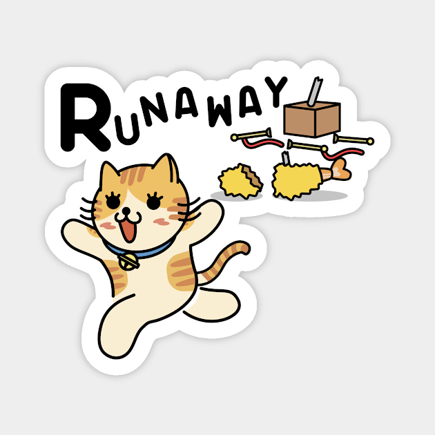 RUNAWAY Magnet by RakuNekoRakuGaki_Shige-Ya