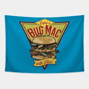 Enjoy A Bug Mac with Flies! Tapestry