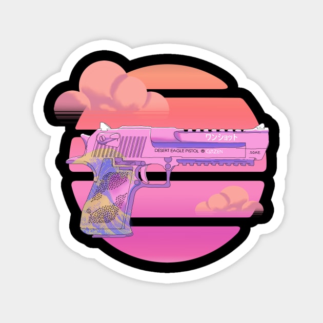 Desert eagle wave Magnet by Black Lotus