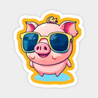 cute pig cartoon Magnet