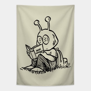 Martian reading Anna Karenina by Leo Tolstoy Tapestry