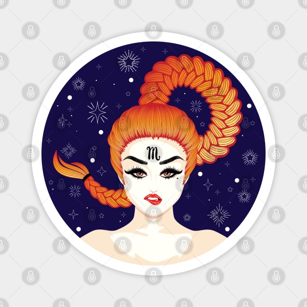 Scorpio girl Magnet by AnnArtshock