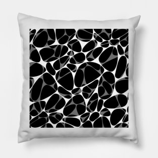 Monochrome pebble mix Pillow