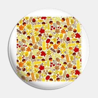 Autumn botanical pattern Pin