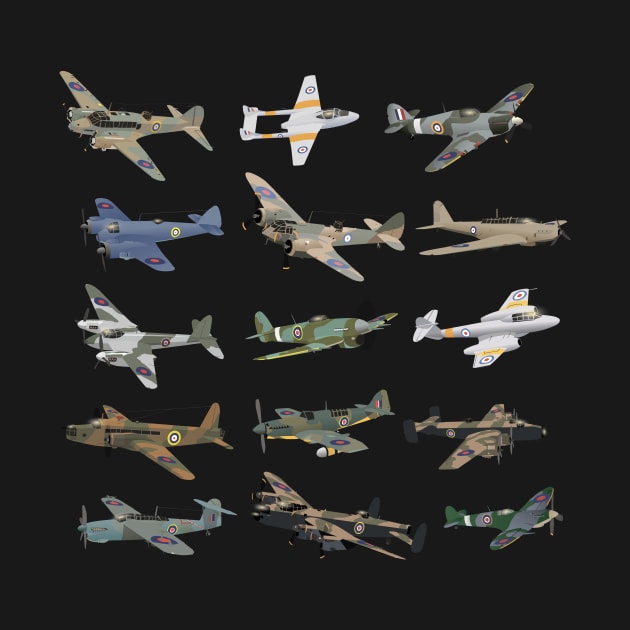 Various British WW2 Airplanes by NorseTech