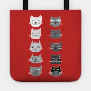 Cat Themed Educational Artist Value Scale for Art Teacher Tote