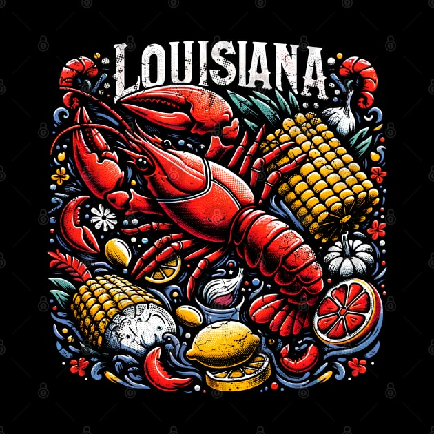 Louisiana Cajun Crawfish Boil Crayfish Crawdaddy by E