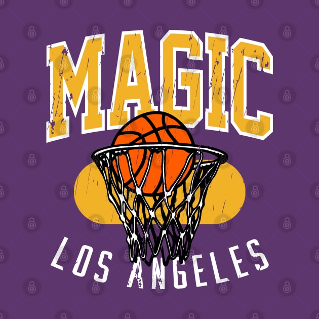 Vintage 90's Los Angeles Basketball Magic by funandgames