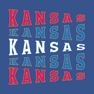 NATIONAL TEXT ART USA KANSAS T-Shirt