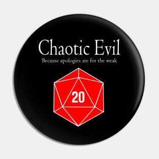 DND Chaotic Evil Pin