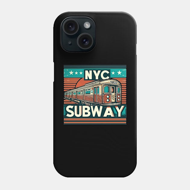 NYC SUBWAY Phone Case by Vehicles-Art