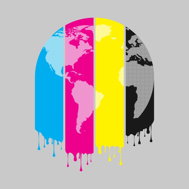 4 Colors Paint Our World by chunkydesign