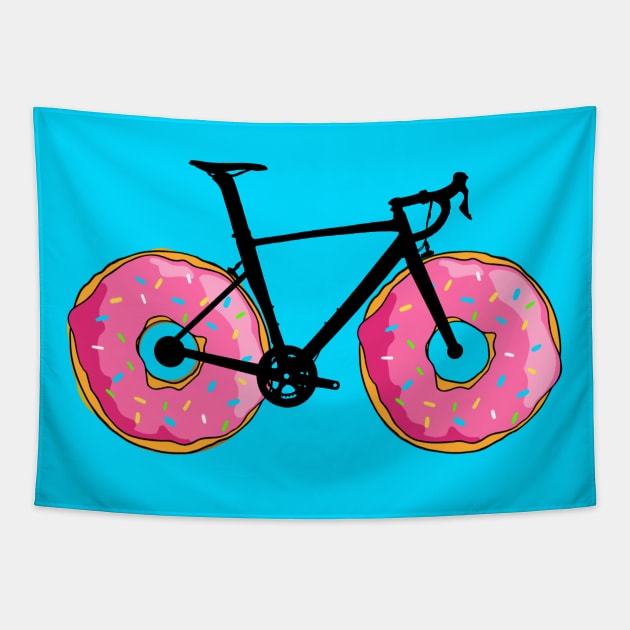 Donut Ever Stop Riding Tapestry by Crooked Skull