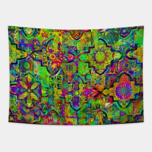 Bohemian hippie boho tie dye design Tapestry