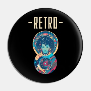 Retro Is My Love Pin