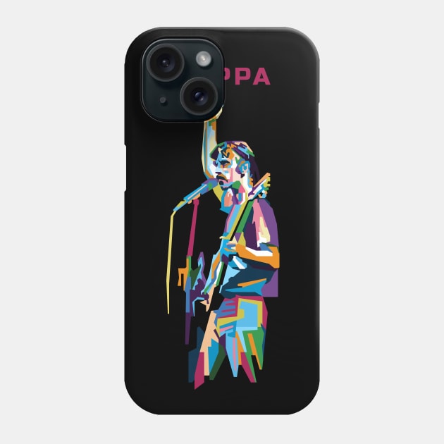 Abstract geometric F.Vincent Zappa in WPAP Phone Case by smd90