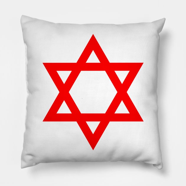 Star of David Pillow by Wickedcartoons