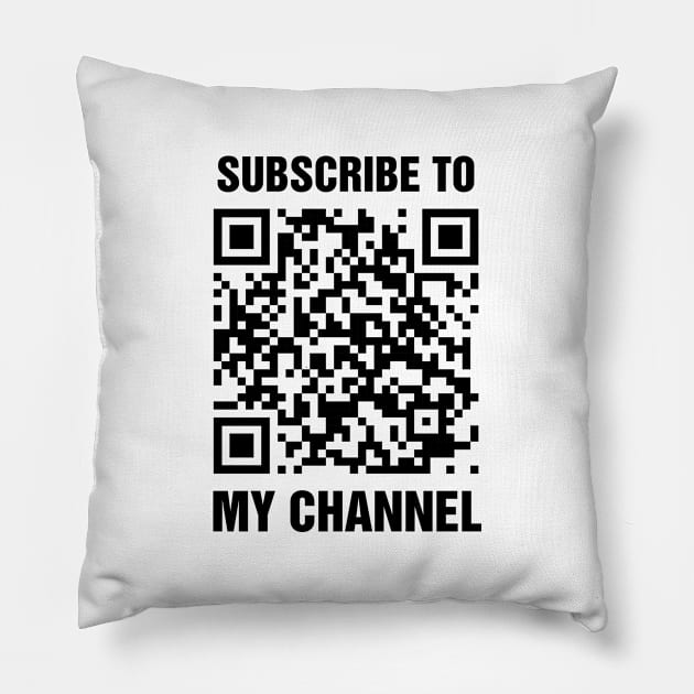 Rick Roll QR Code Prank Pillow by rainoree