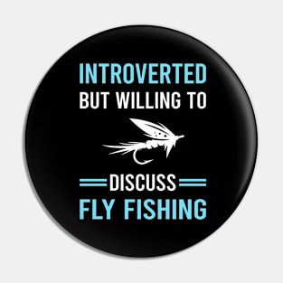 Introverted Fly Fishing Pin