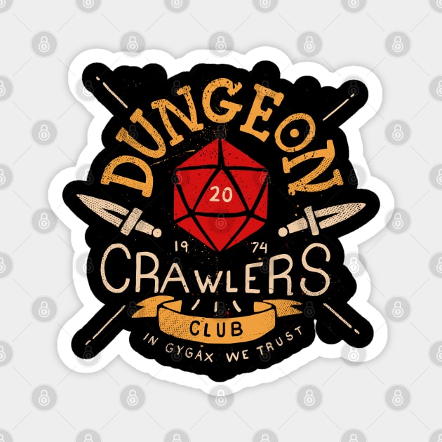 Dungeon Crawlers Club Magnet by Azafran