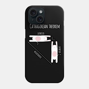 Cathagorean Theorem Cat Lovers T shirt Phone Case