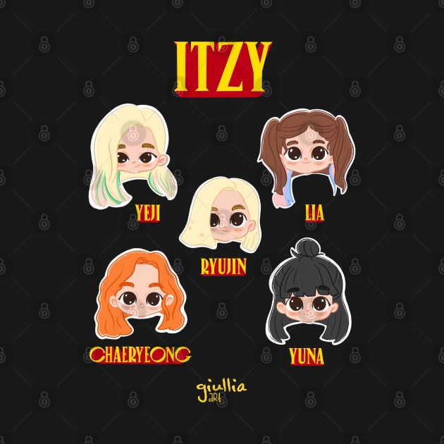 Itzy Not Shy fanart by Giullia - Yeppeunyeppeun Art