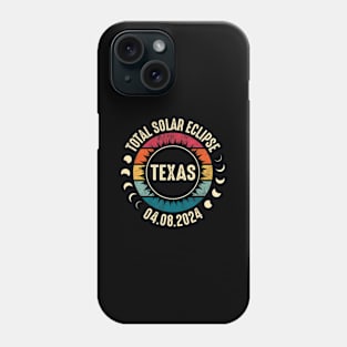 Total Solar Eclipse 2024 Texas Phone Case