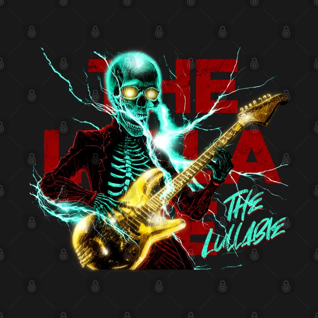 The Lullaby Rock and Roll Punk Rock With Rocker Skeleton Playing Guitar by Snoobdesignbkk