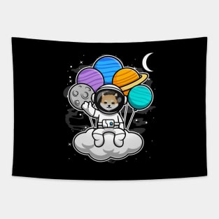 Astronaut Floating Dogelon Mars Coin To The Moon Crypto Token Cryptocurrency Blockchain Wallet Birthday Gift For Men Women Kids Tapestry