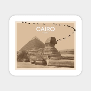 Great Sphinx of Giza Landmark Graphic Art Magnet