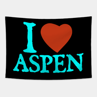 I Love Aspen Tapestry