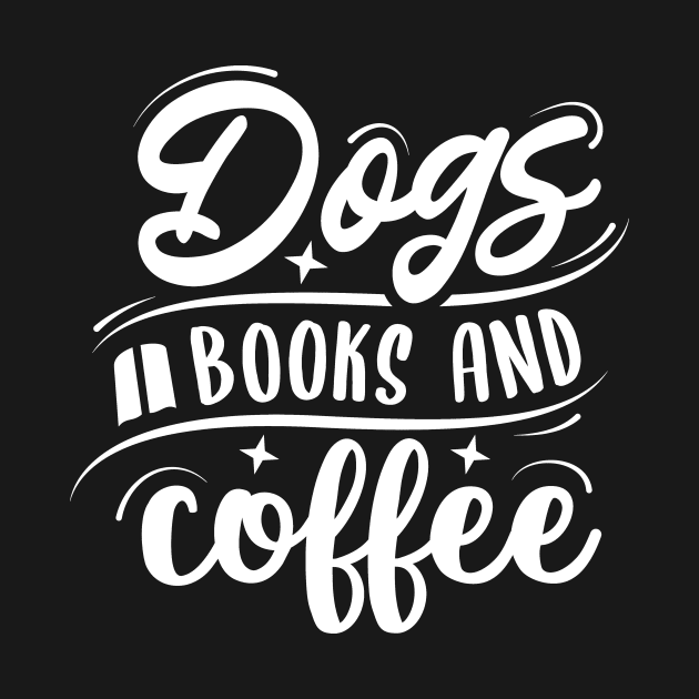 Dogs, books and coffee by AllThingsCutie