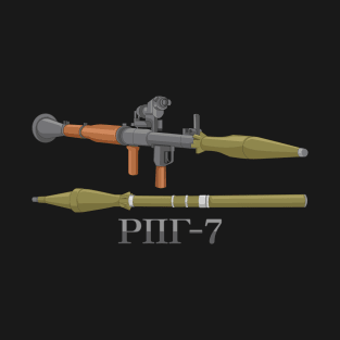 RPG-7 Anti Tank Rocket Propelled Grenade Launcher Diagram Gift T-Shirt